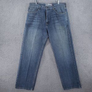 Levi’s 569 Loose Straight Men's 36x33 Medium Wash Denim Jeans Faded Whiskered
